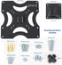 VIVO Basic TV Wall Mount Bracket for 23 to 37 inch Screens, Max 200x200mm VESA with Removable Mounting Plate, Black,