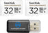 SanDisk High Endurance 32GB MicroSDHC Memory Card (2 Pack) for Dash Cams & Home Security, Class 10 Bundle with Reader