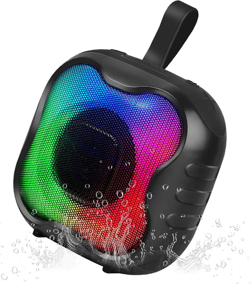 Cinolink Shower Bluetooth Speaker, IPX6 Waterproof Portable Speaker with Loud HD Sound RGB