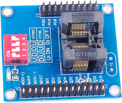 STEM8S 8L TSSOP20 Programming Block Test Station, Download Programmer, Offline Programmer Block