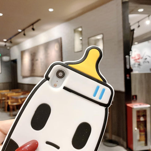 3D Feeding Bottle Case for iPhone XR 6.1", Cute Kawaii Baby Bottle Shape Soft Silicone Case for Kids Teens Girls