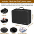 Photo Storage Box with Lock - DocSafe Fireproof Organizer with 16 Inner Photo Cases, Collapsible Portable Filing Safe