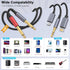 USB C 3.5mm and Lightning to Dual 6.35mm 1/4" TS Mono Stereo Y-Cable, 3 in 1 Dual 1/4 inch Audio Cable for iPhone