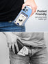 Miroddi Magnetic Wallet Card Holder for iPhone 15/14/13/12 Series with AirTag Holder, RFID Blocking Protection, White