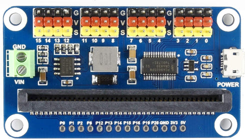 waveshare Servo Driver for Micro/-bit 16 Channel PWM Outputs 12 Bit Resolution I2C