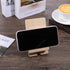 QfwdfcTrenz Wooden Phone Stand, Wood Phone Stand Wooden Office Cellphone Holder for Desk with Charging Hole Detachable