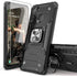 Galaxy A21 Case with Screen Protector, Shock Absorption Heavy Duty Slim Fit with Kickstand, Black