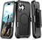 TUTUKII for iPhone 17 Case with Belt Clip Holster, Anti-Shock, Anti-Slip, Compatible with