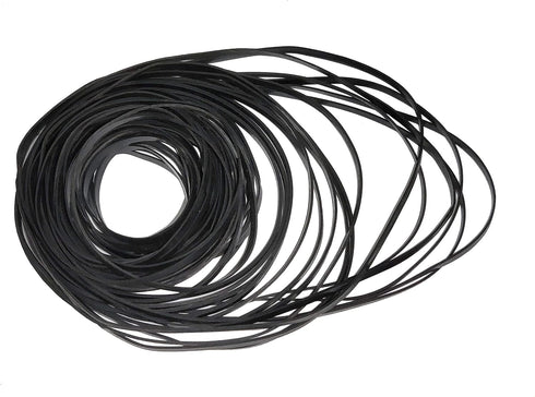 MEFONKOU 40-135mm Cassette 2mm 100 Recorder Rubber Belts Mix Flat Belt for Repair Maintenance Tape Machine DVD CD LD