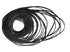 MEFONKOU 40-135mm Cassette 2mm 100 Recorder Rubber Belts Mix Flat Belt for Repair Maintenance Tape Machine DVD CD LD