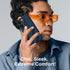 GONEZ iPhone 14 Pro Case - Dark Blue, Shockproof Liquid Silicone, Soft Anti-Scratch Lining + 2 Screen & Camera