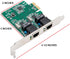 Syba Dual Port Gigabit Ethernet PCI Express 2.1 Network Adapter Card with Realtek RTL8111 Chipset