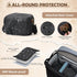 RAINSMORE Canvas Camera Bag, DSLR/SLR/Mirrorless Small Camera Sling Bags Cross-body Camera Case, Compact Shoulder Bag