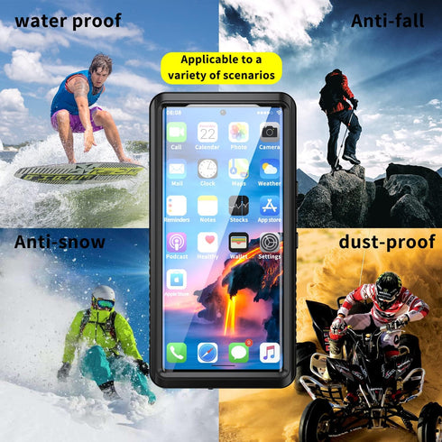 Pixel 6 Pro Waterproof Case, IP68 Certified with Built-in Screen Protector, Full Body Shockproof Rugged Clear Case