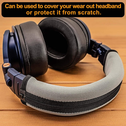 Replacement Headband Cover for ATH M50X M50 M40X M40 M30X M20X Headphones, Silver