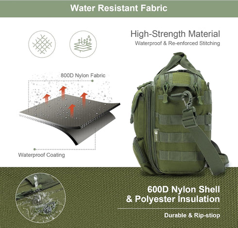 Stypos Tactical Messenger Bag, Tactical Briefcase for Man Military Laptop Bag Messenger Shoulder Bag