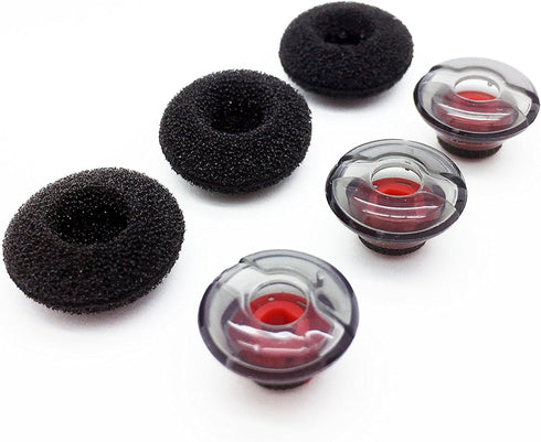 Voyager 5200 5220 Ear Tips, 3 Pack Medium Replacement Eartips Compatible with Plantronics Voyager 5200 Wireless Headset