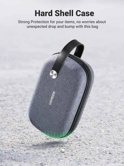 UGREEN Storage Bag for Electronic Accessories, Waterproof Pouch for Travel Protection, Shockproof Organizer for USB