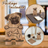Dog Theme Wooden Phone Holder - Pug, Charging Station for E-Book, Smart Phones, Tablets, Desktop Organizer (Dog Lover