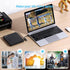 External CD DVD Drive, USB 3.0 CD Burner with 2 USB Ports and 2 TF/SD Card Slots, Optical Disk Drive for Laptop Mac, PC