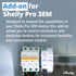 Shelly Pro 3EM Add-On Switch | Dry Contacts for DIN Rail Mounting | Home Automation | iOS Android App | No Hub Required