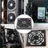 Adyoney 4 50mm Pcs Black Square Plastic Cooling Fan Filter Cover, Dust Screen for Filter Fan Chassis, for PC Computer