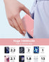 miisso 10000mAh Slim Portable Charger with Built-in Cable, Travel Power Bank for Phone, 4 Output USB Type C