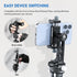 Ulanzi MA53 Metal Phone Tripod Mount Adapter with Arca Swiss/Uka Interface, 2 Cold Shoe, 360° Swivel for Photo Video