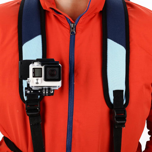 Sametop Quick Clip Mount for Backpack, Compatible with GoPro Hero 13, 12, 11, 10, 9, 8, 7, 6, 5, 4, Session, 3+, 3, 2,