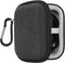 Geekria Shield Earbuds Case for JBL Tour Pro 3, Tune 120TWS, Wave Buds, Hard Shell Travel Bag with Carabiner Clip, Dark