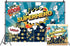Haoyiyi 5x4ft Superhero City Backdrop, Dark Blue Sky Boom Cloud Background for Photography Activity Decoration