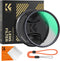 K&F Concept 62mm Circular Polarizer Lens Filter, Ultra Slim CPL Filter with 28 Multi-Layer Coatings, Cleaning Cloth