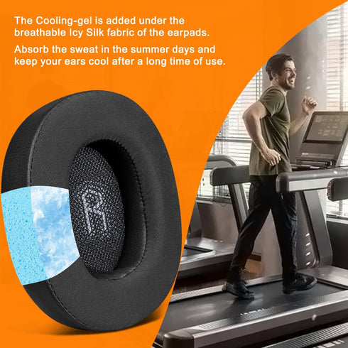 SOULWIT Cooling Gel Replacement Earpads for JBL E55BT Over-Ear Wireless Headphones, Noise Isolation Foam