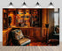 CHNYWORK 5ftx3ft Vintage Luxury Library Bookshelf Backdrop Antique Books Wooden Shelves Reading Room