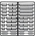 Cable Comb Kit includes for PSU extension cable, SATA and Molex sleeve Management Tools Wire Organizer Comb Computer Case Water Cooling Cable Comb (Black)