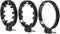 Movo FR3 Adjustable Follow Focus Ring Set of 3, 65mm, 75mm, and 85mm Lens Gear Rings, Standard 32 Pitch - 0.8 mod