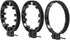 Movo FR3 Adjustable Follow Focus Ring Set of 3, 65mm, 75mm, and 85mm Lens Gear Rings, Standard 32 Pitch - 0.8 mod