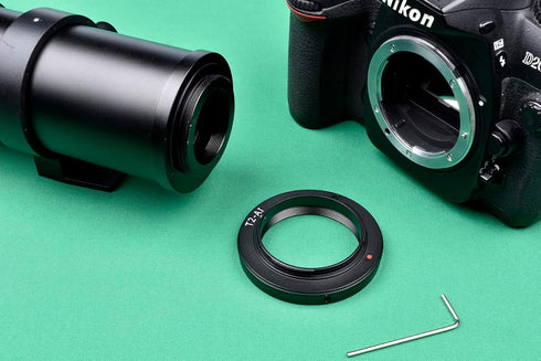 Lightdow T/T2 Mount Lens Adapter Ring for Nikon D5500 D3300 D3200 D5300 D3400 D7200 D750 D3500 D7500 D500 D600