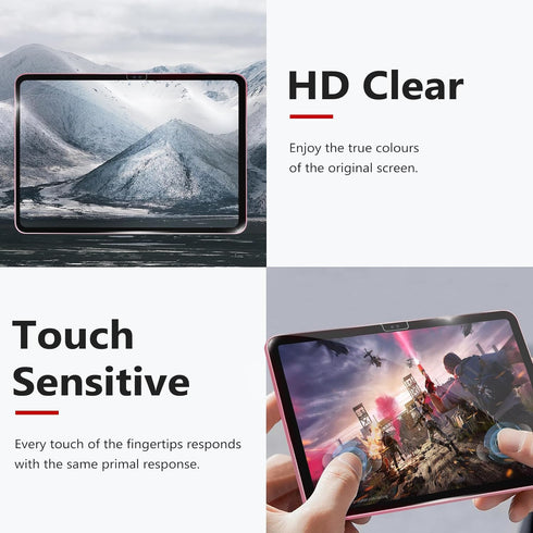 A16 11th/10th (11/10.9 Inch, 2025/2022), 1 Pack bersem Screen Protector Compatible with iPad Generation Tempered Glass