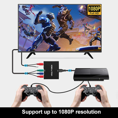 HDMI to Component Converter - avedio links HDMI to 1080P YPbPr 5RCA RGB + R/L Video Audio Adapter