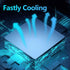 14.8 W/mK Thermal Pad, 50x90mm (0.5mm+1mm+1.5mm+2mm), Highly Efficient Heat Resistant Silicone Thermal Pads, 4 Pack