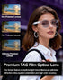 MNVOEQ IP65 Smart Bluetooth Glasses, AI Voice Translation Eyewear with Integrated Speakers and Microphone, Hands-Free