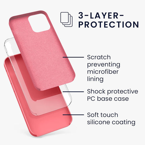 kwmobile 12 12 Case Compatible with Apple iPhone / iPhone Pro Case - TPU Silicone Phone Cover with Soft Finish - Dolce