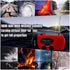 5000mAh Hand Crank Emergency Weather Radio, AM FM NOAA Solar Radio with LED Flashlight and Power Bank Charger