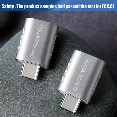 USB C to USB A OTG Adapter (2pcs Pack), USB C Male to USB 3.0 Female Adapter for Macbook, Laptop, Phone, Type C Devices