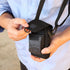 USA Gear Small Camera Bag for Ricoh GR III, Sony Cybershot, Nikon Coolpix, Kodak Pixpro FZ55 - Weather Resistant