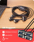 Gearmo 4 Port USB Type-C to Serial Adapter, with Per Port LED Rx/TX