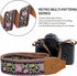 Padwa Lifestyle Embroidered Flower Camera Strap - 2" Wide Vintage Cowhide Strap for DSLR/SLR Cameras