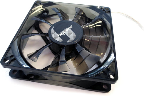 Bgears 90 mm High Speed High Performance Fan, Translucent Black (b-PWM 90 Black 2ball)