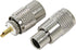PL 259 Connectors, 5-Pack UHF Male Solder Connector Plug with Reducer, Teflon Material for RG59, RG8, RG8x